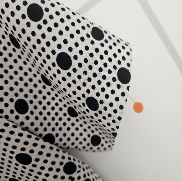 Daniel Rainn Polka Dot Colorblock Blouse Size S - Picture 5 of 11